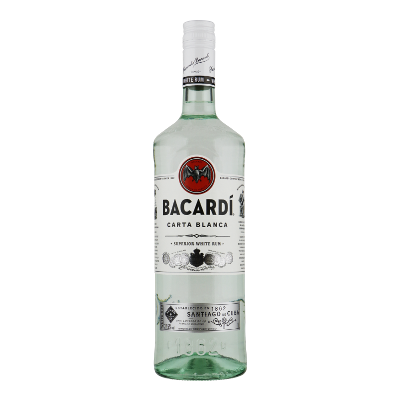 Bacardi Carta Blanca 1L - Rum