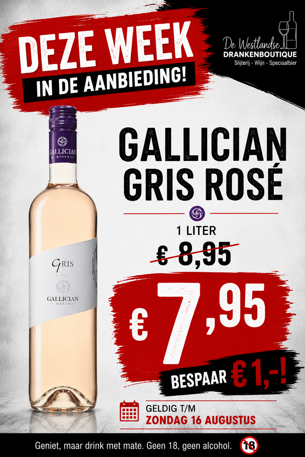 Gallician Gris Rosé - Rosé wijn
