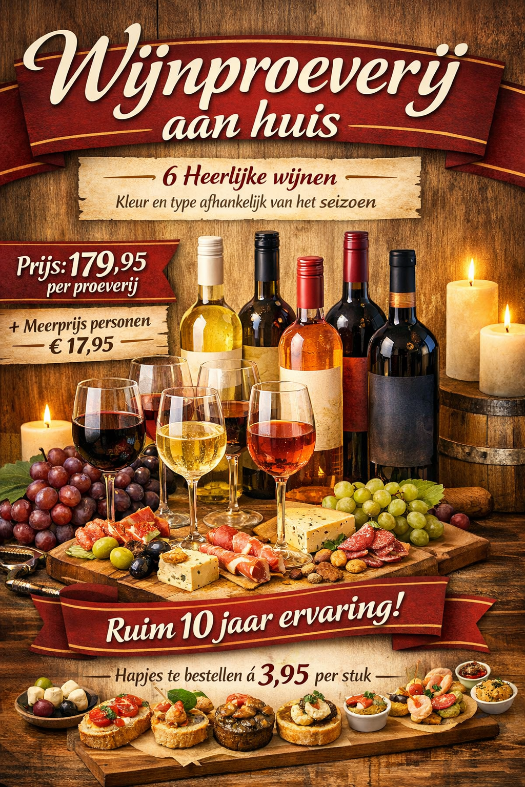Wijnproeverij aan huis Westland