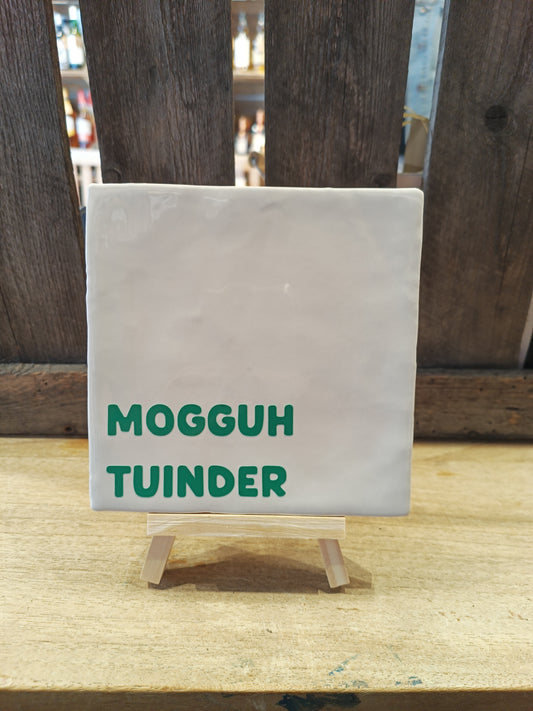 Mogguh Tuinder | Westlandse Teksttegel 13x13 cm