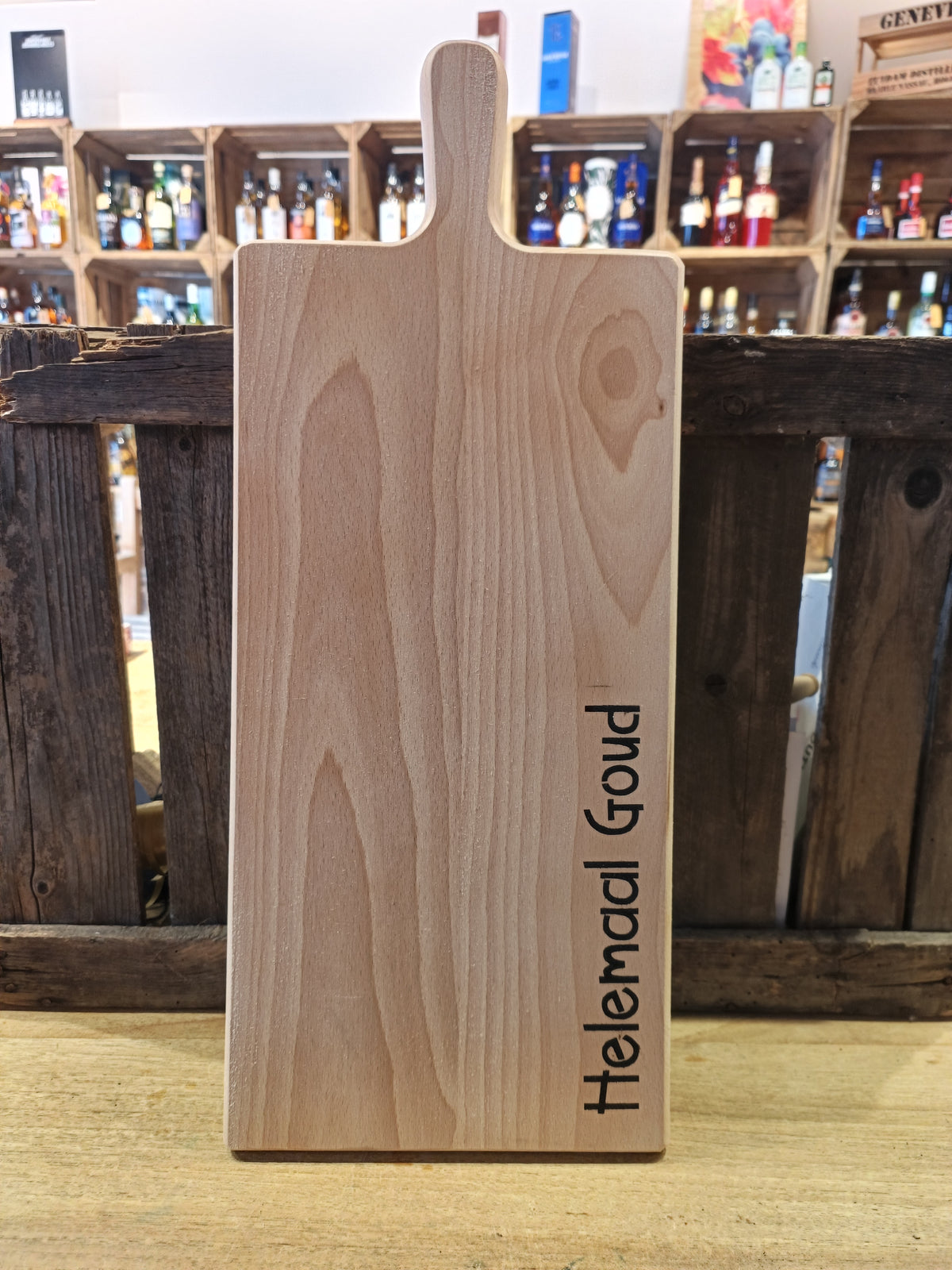 Westlandse Borrelplank – Helemaal Goud | 50 x 20 cm
