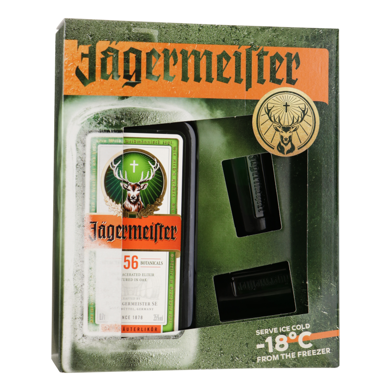 Jagermeister Kruidenlikeur 2 glazen Geschenk