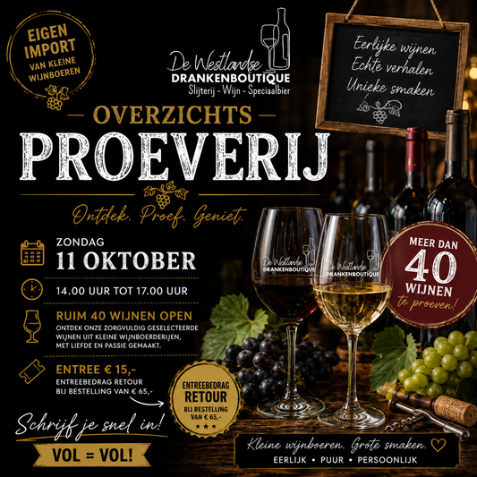 Wijnproeverij 11 oktober 2026