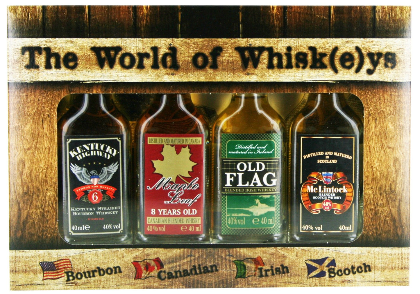 The World Off Whisky's 4 x 4CL Cadeauverpakking
